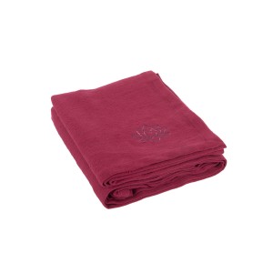 Bawełniany koc do jogi Bodhi Shavasana - burgundowy