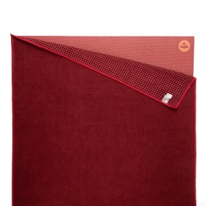 Ręcznik do jogi GRIP 183 x 61 cm  – czerwony