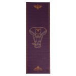 Mata do jogi Bodhi Leela Elephant 4,5mm - fioletowy ze słoniem