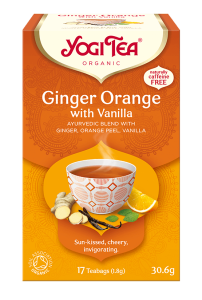Herbata Yogi Tea Ginger Orange and Vanilla - imbirowo-pomarańczowa z wanilią (17x1,8g)