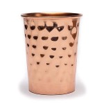 Miedziany kubek na wodę 250ml - Hammered