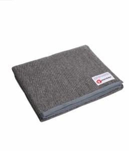 Wełniany koc do jogi Manduka Recycled Wool Blanket - Sediment