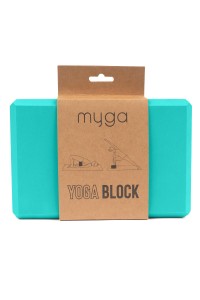 Klocek do jogi myga Foam Block - turkusowy
