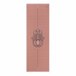 Mata do jogi Bodhi Leela 4,5mm - różowy hamsa