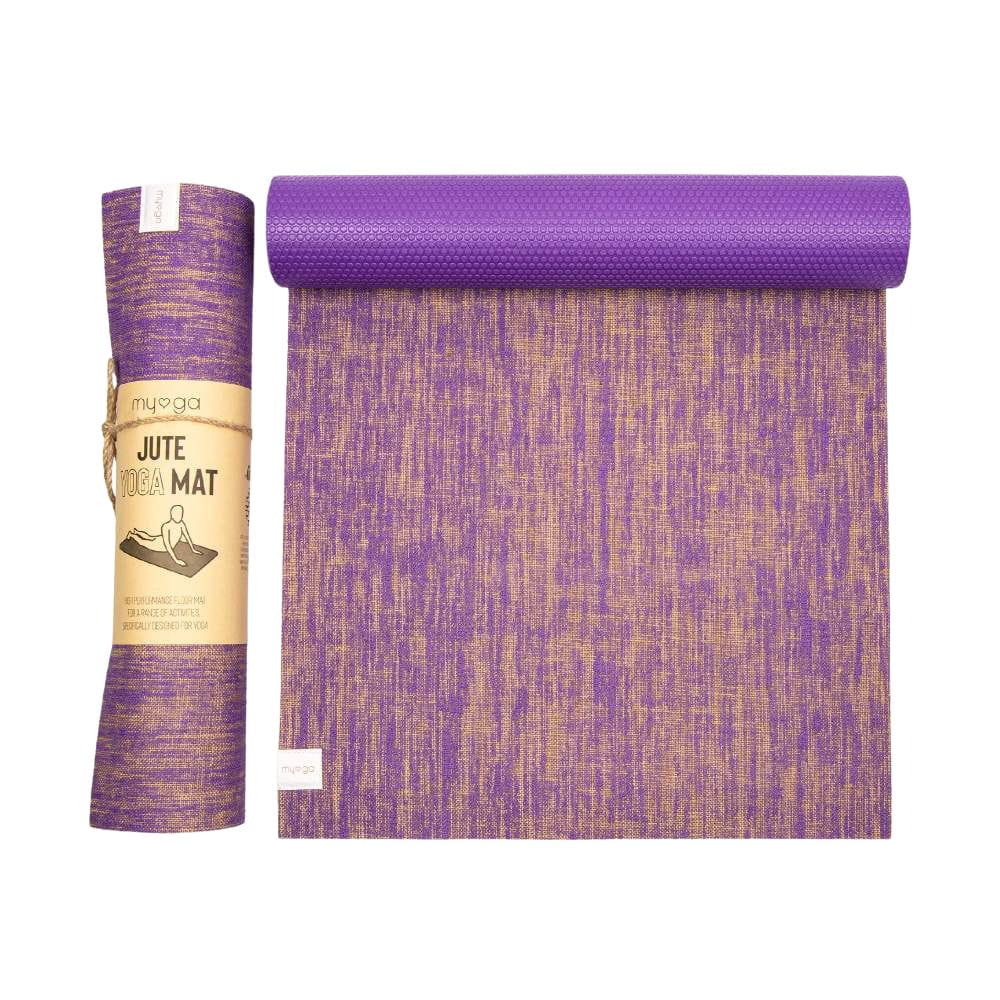 Mata do jogi Myga Jute 5mm - Fioletowa